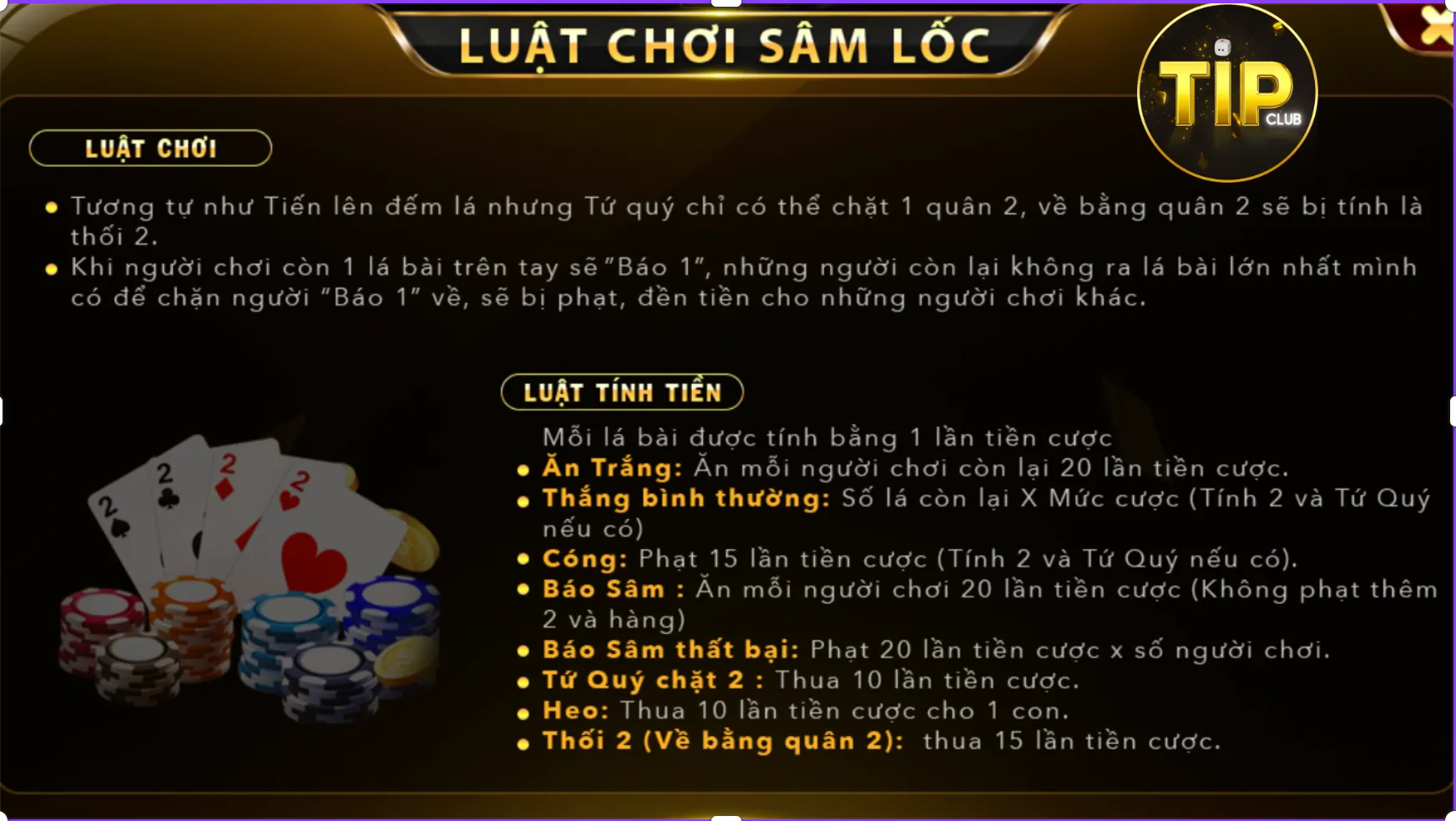 Nắm vững quy tắc chơi Sâm Lốc TipClub để giành thắng lợi