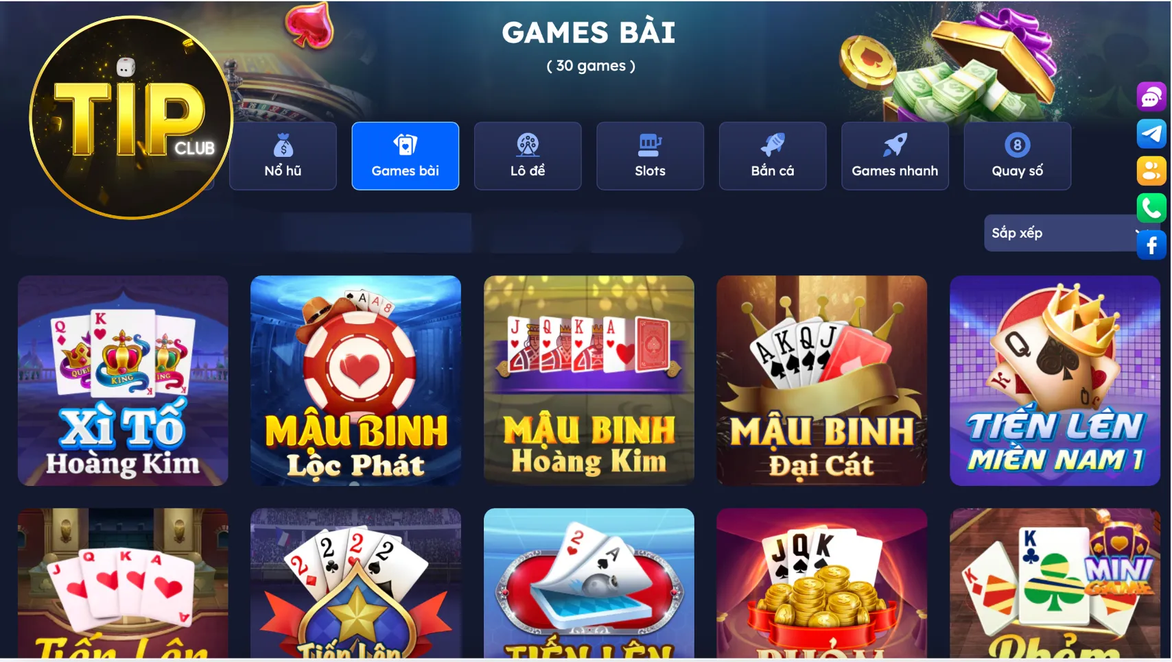 Game bài tip club nổi bật với nhiều điểm cộng vượt trội