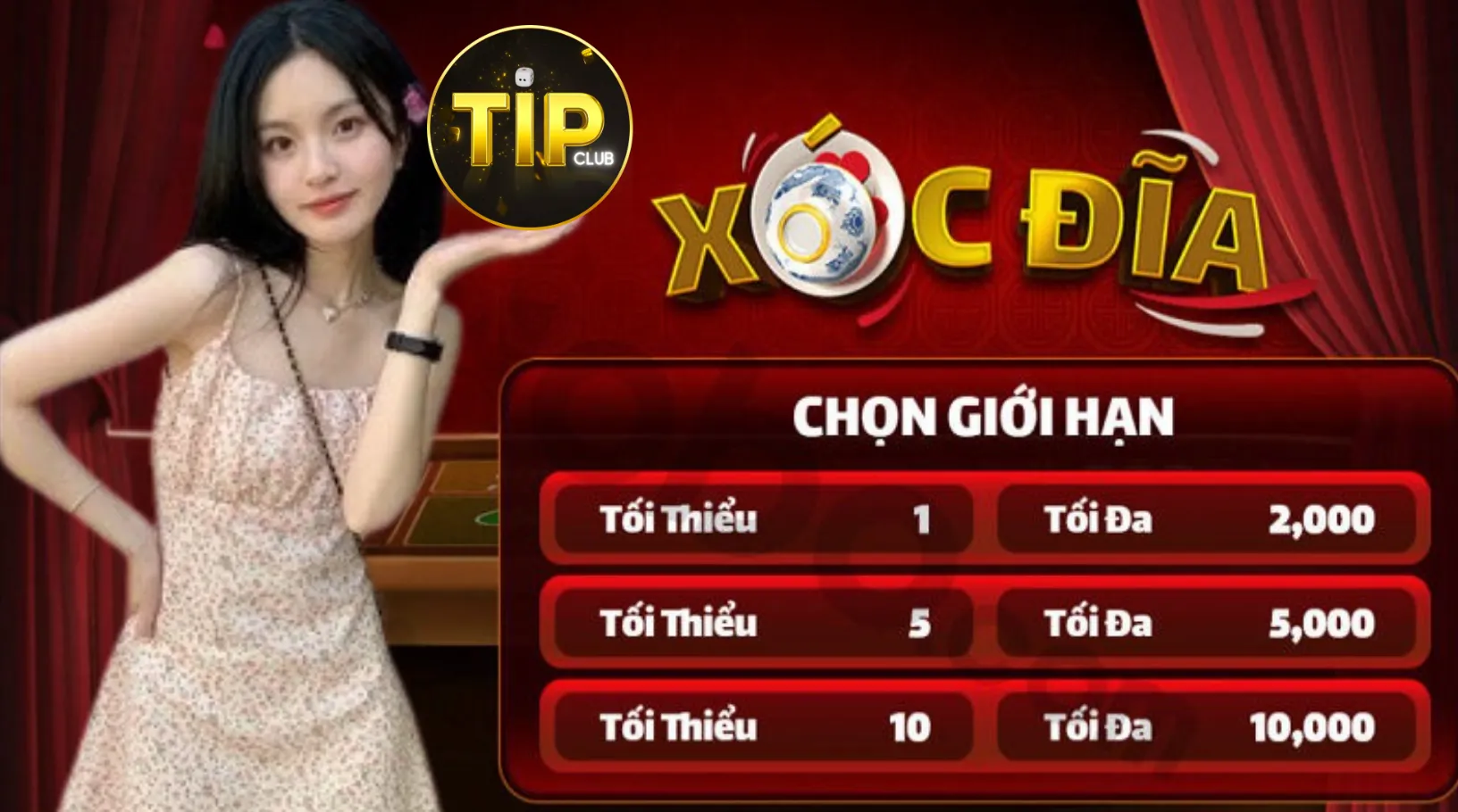 Xóc đĩa là trò chơi dân gian thú vị tại Tip Club